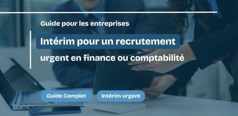 Intérim pour un recrutement urgent en finance